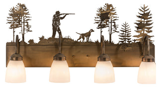 29 Wide Quail Hunter W/Dog 4 Light Vanity Light