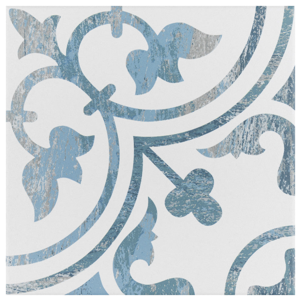 Cassis Arte Blue Porcelain Floor and Wall Tile