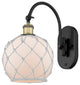 Innovations 518-1W-BAB-G121-8RW 1-Light Sconce, Black Antique Brass