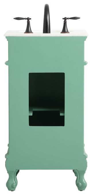 Bathroom Vanity, Vintage Mint, 19", Single Sink