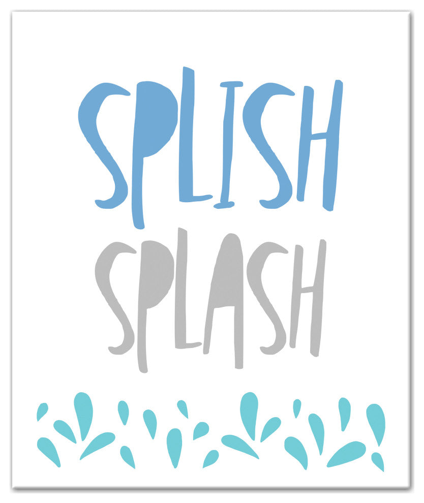 Splish Splash 20x24 Canvas Wall Art