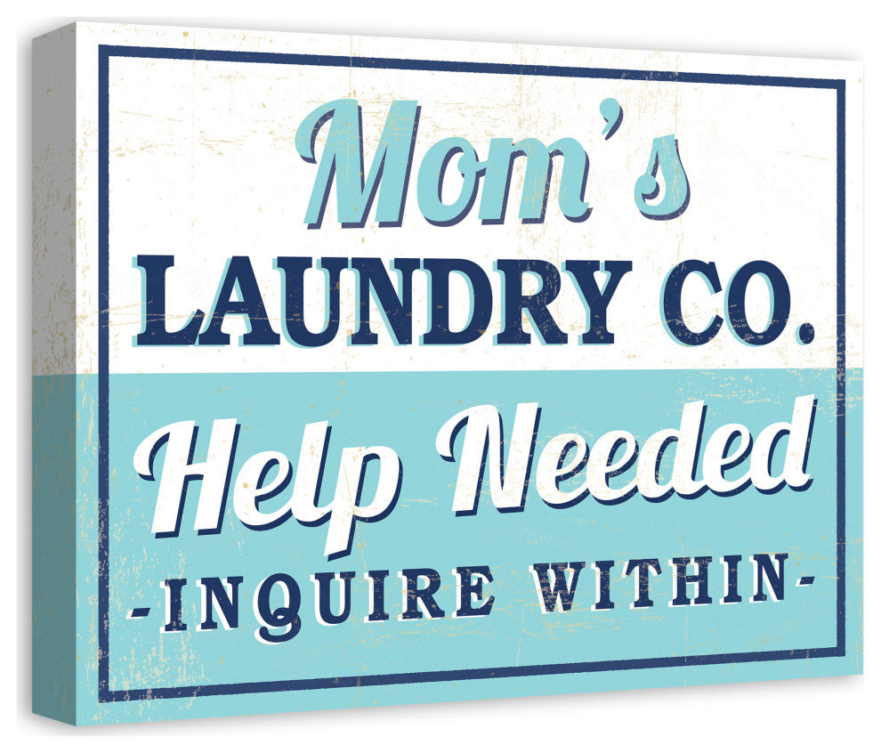 Mom's Laundry Co. 16x20 Canvas Wall Art