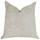 Mystical Iceberg Throw Pillow in White and Silver Tones, 12"x25"