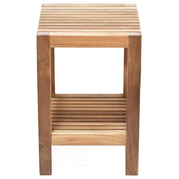 Teak Shower Bench Fiji 12" (30 cm) with Shelf