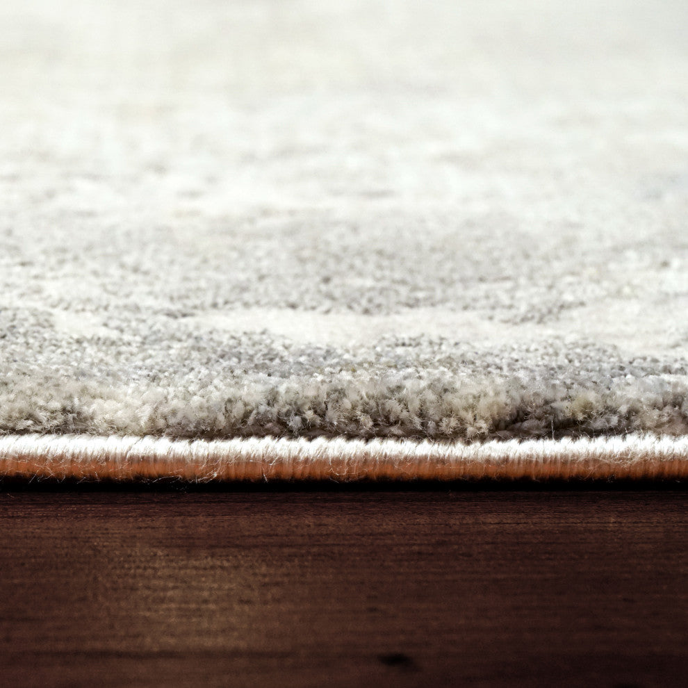 Castilla Cream And Gray Area Rug, 7.10'x10.10'