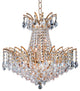 Artistry Lighting Victoria Pandluque Crystal Chandelier, Gold, 16x16