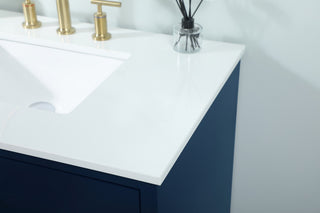 Home Living 36" Bathroom Vanity, Blue