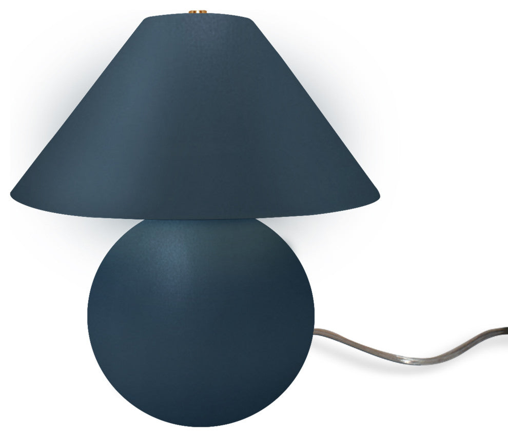 Avola Portable Lamp, Tall, Midnight Sky/Matte White