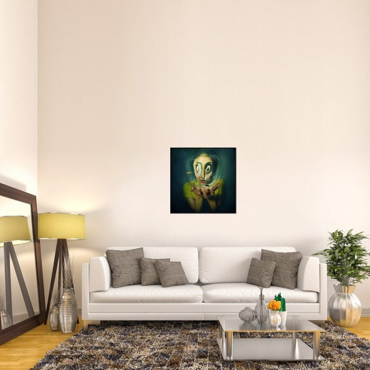 "Untitled" Framed Canvas Giclee by Inga Ivanova, 31x31"