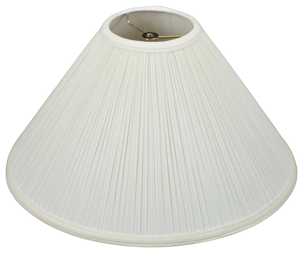 Fenchel Shades 5"x17"x11" Spider Attachment Empire Lamp Shade, Pleated Mushroom