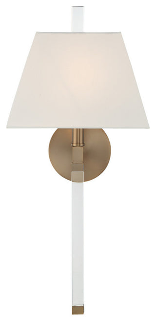 Renee 1 Light Sconce in Aged Brass