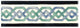 3.94"x11.81" Granda Green Border Tile, Set Of 10