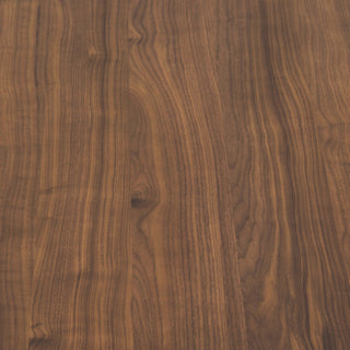 Pasadena 79" Wood Oval Dining Table With Walnut Finish and Black Base