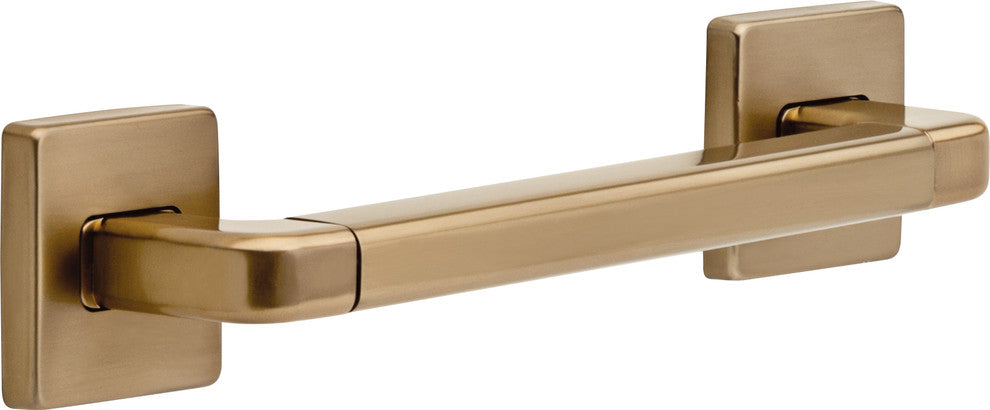 Delta 12" Angular Modern Grab Bar, Champagne Bronze