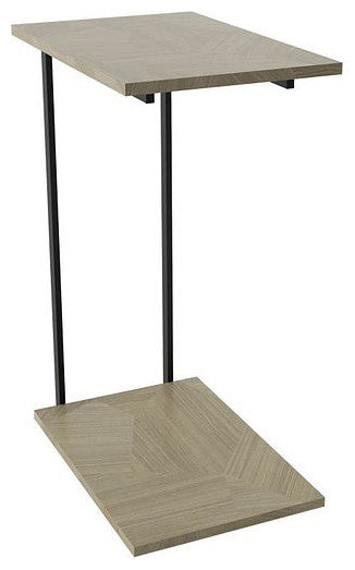 Celine End Table in Nude Mosaic Wood