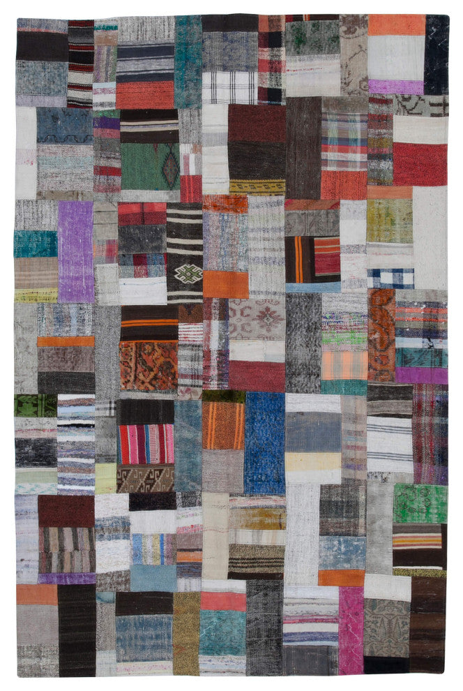 Rug N Carpet - Handmade Oriental 6' 7'' x 10' 0'' Vintage Patchwork Kilim Rug