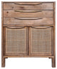 Benzara UPT-272543 Cottage Mango Wood Dresser Storage Cabinet, Natural Brown