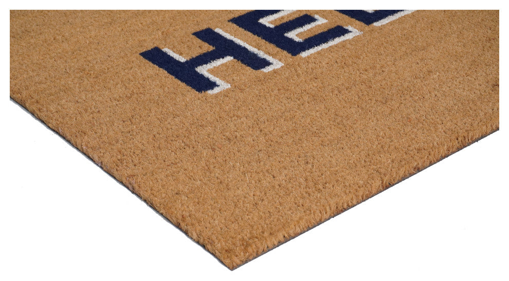Calloway Mills Hello Blue Doormat , 24" X 36" X 0.60"