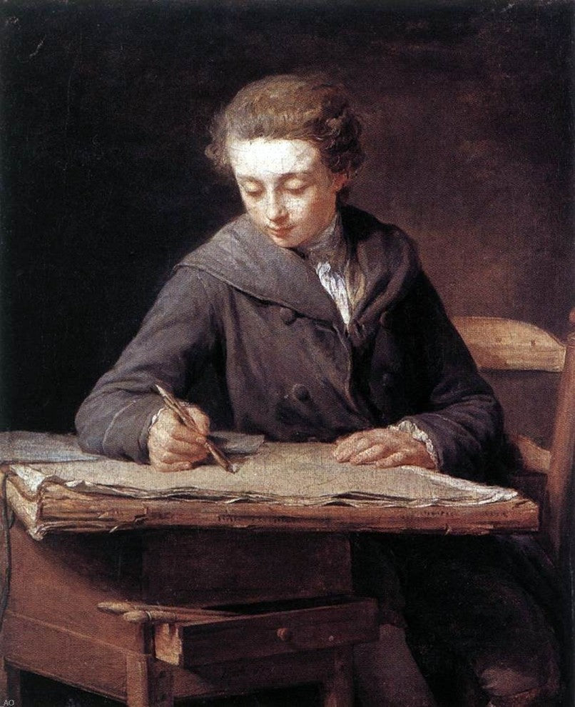 Nicolas-Bernard Lepicier The Young Draughtsman Wall Decal