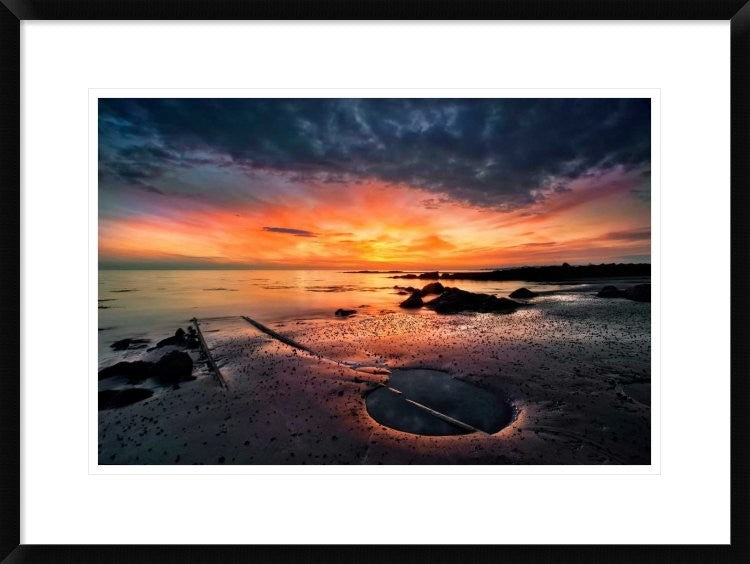 "Into The Sunset" Framed Digital Print by Thorsteinn H. Ingibergsson, 30x22"