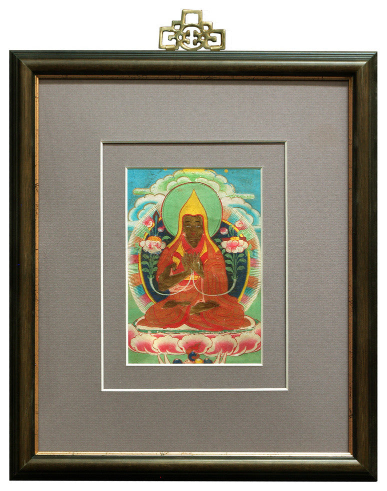 Framed Tibetan Thangka Painting