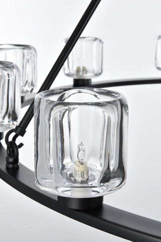 Home Living 48" Chandelier, Black