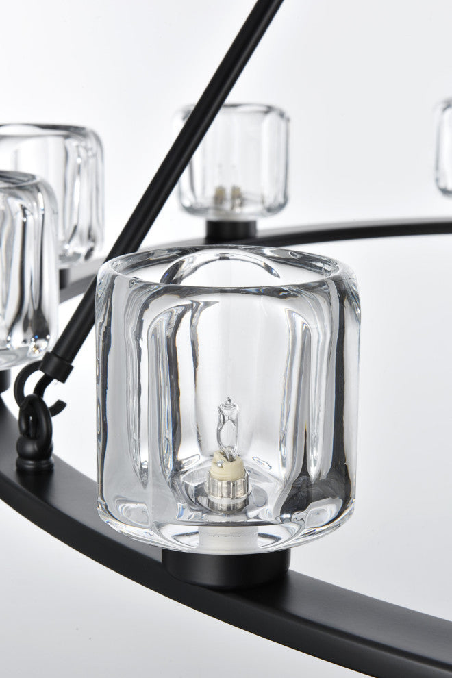 Home Living 48" Chandelier, Black