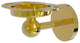 Skyline Toothbrush Holder With Twist Accents, Polished Brass
