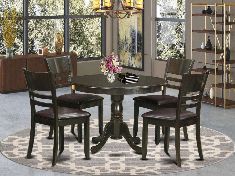 5 Pc Small Kitchen Table And Chairs Set -Dining Table And 4 Dinette Chairs
