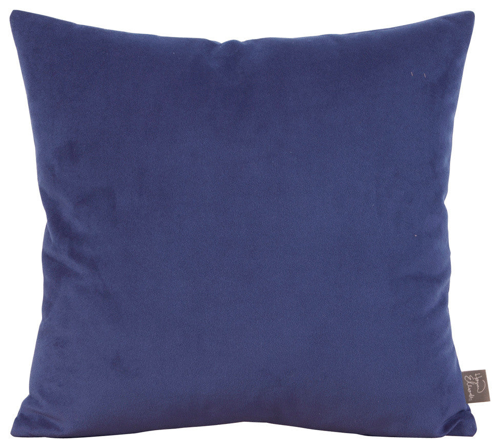 Bella 20"x20" Pillow, Royal Blue, Down Insert