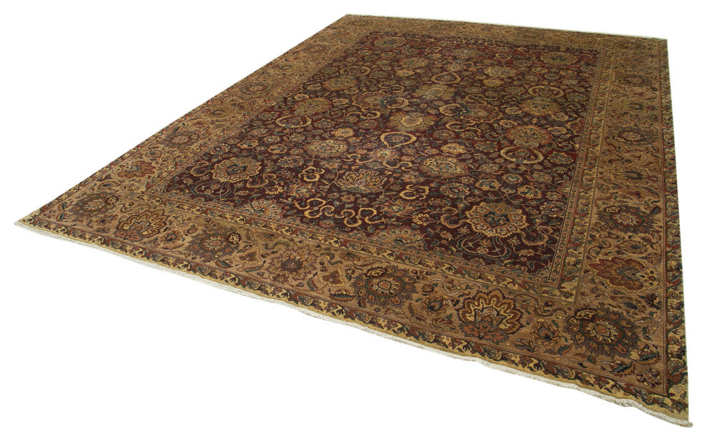 Rug N Carpet - Handwoven Oriental 9' 2" x 12' 5" Oversize Oushak Area Rug