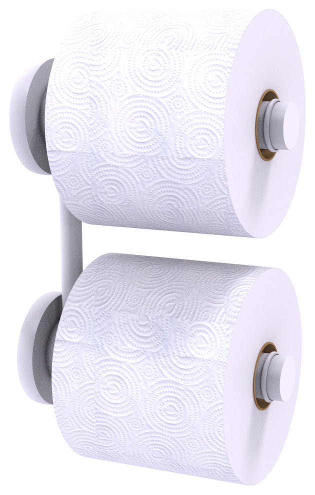 Prestige Skyline 2 Roll Reserve Roll Toilet Paper Holder, Matte White