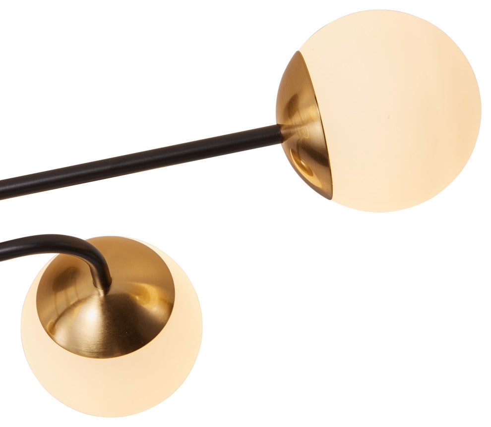Modern Ceiling Light Flush Mount Chandelier, 4-Light