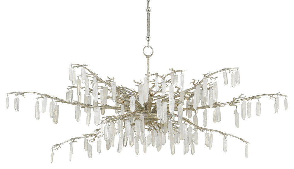 Forest Dawn Silver Chandelier