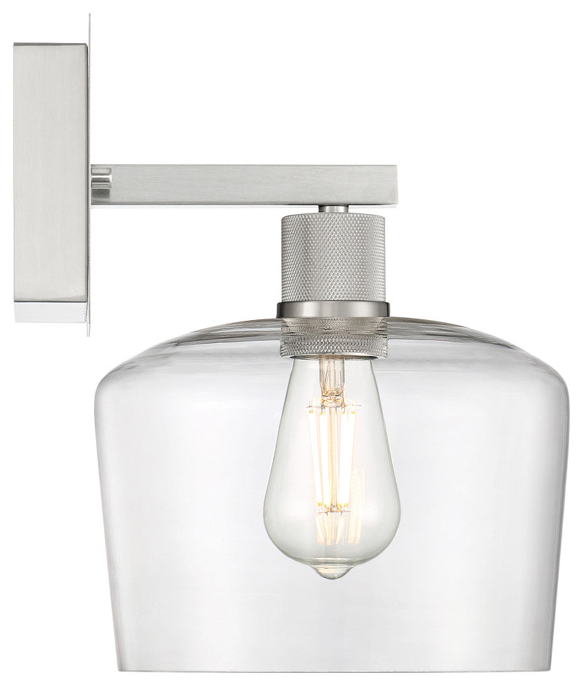 Access Lighting 63144LEDDLP/CLR Port Nine 12" Tall LED Wall - Brushed Steel