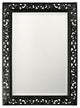 Rectangle Bristol Glossy Mirror, Black