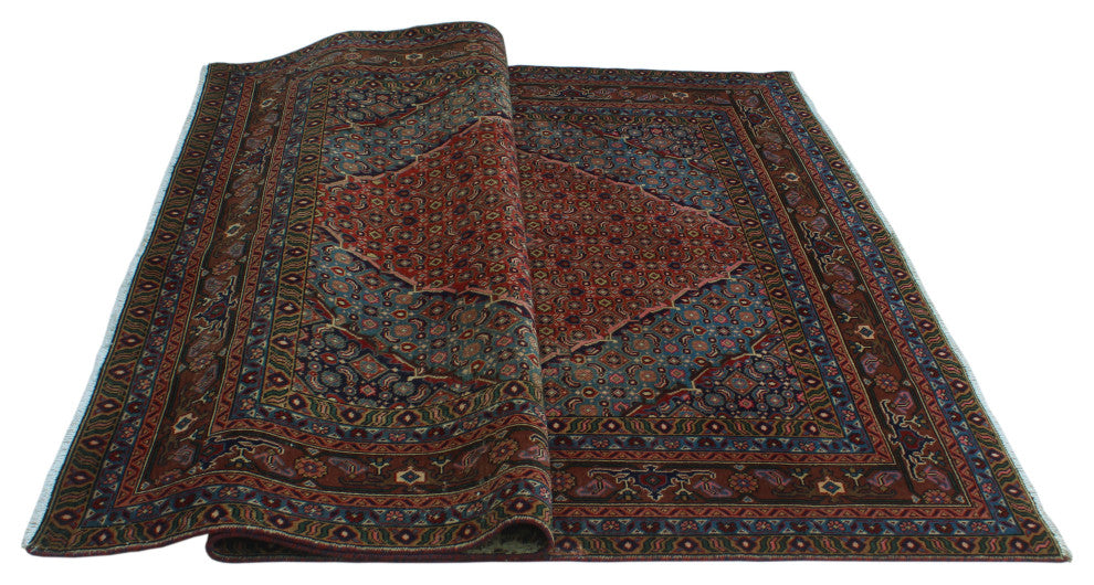 Fine Vintage Distressed Preston Rust Rug