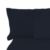 6-Piece 1800 Cotton Bamboo 4 Pillowcases Sheet Deep Pocket, Black, Full / Double
