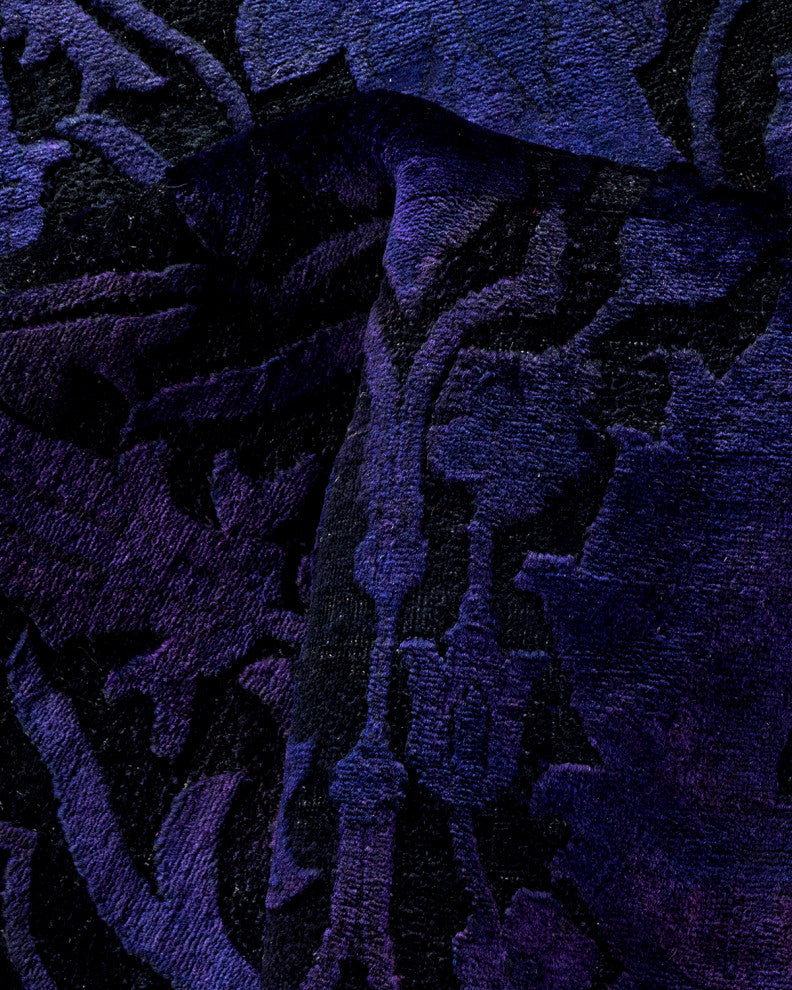 Fine Vibrance, One-of-a-Kind Handmade Area Rug Purple, 17'7"x11'10"