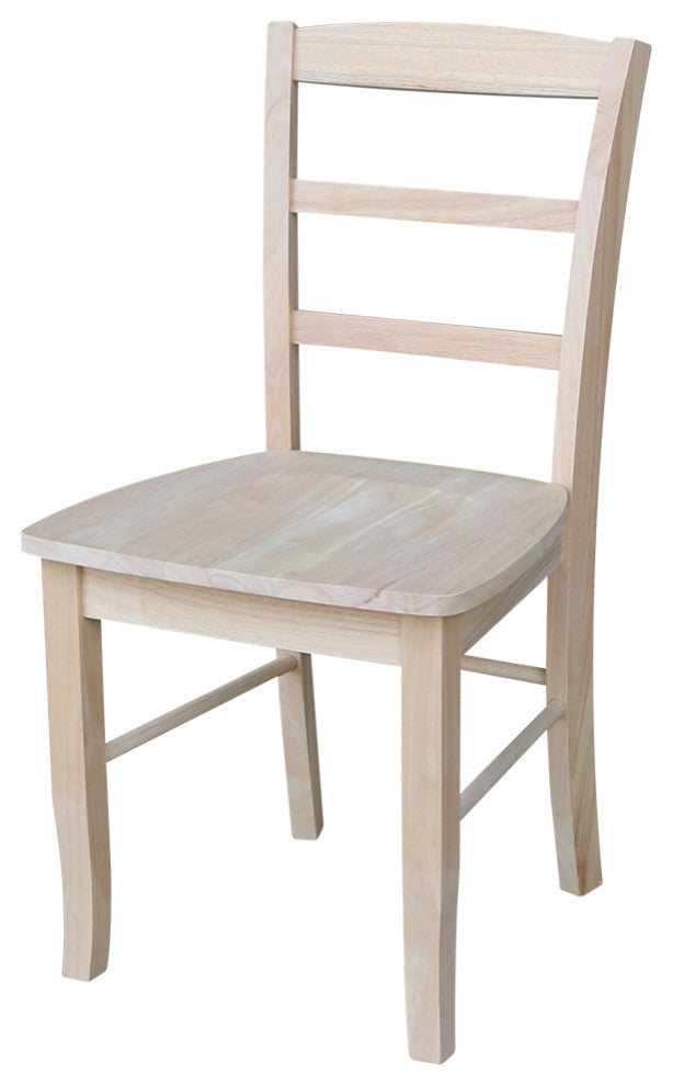 Set of Two Madrid Chairs, Unfinished