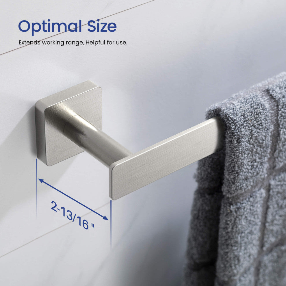 Blaze 5 Piece Bathroom Hardware Set, Brushed Nickel