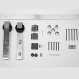 Stainless Steel Slade Barn Door Hardware Kit, 100" Rail