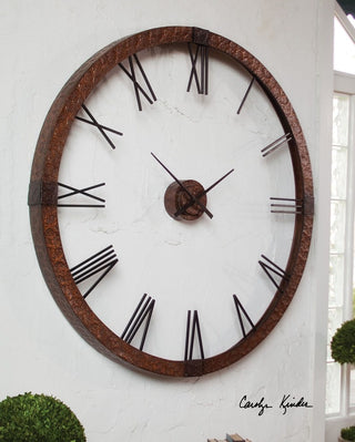 Uttermost 6655 Amarion 5 Foot Diameter Rustic Hammered Copper - Hammered Copper