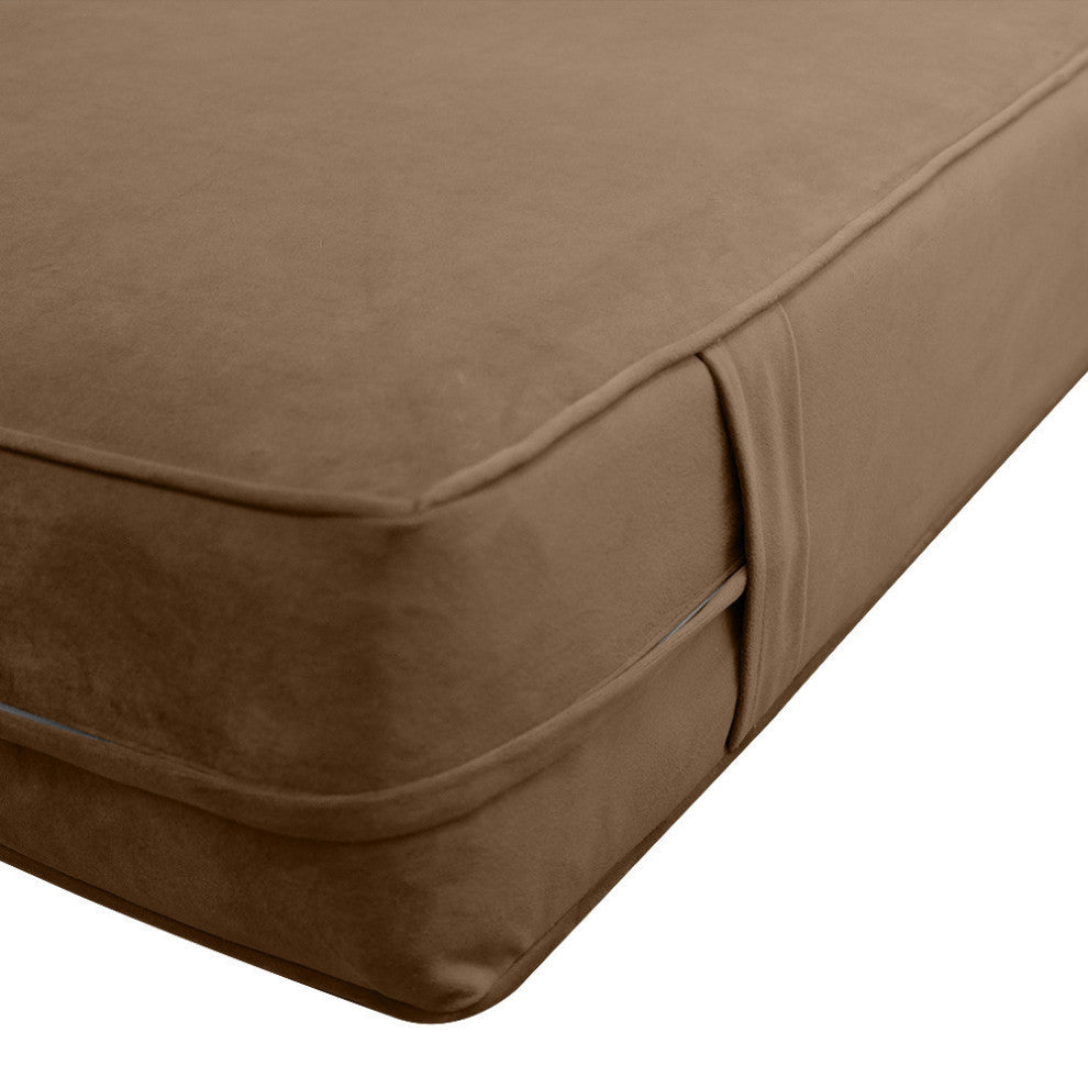 Same Pipe 6" Twin-XL 80x39x6 Velvet Indoor Daybed Mattress |COVER ONLY|-AD308