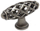 Cosmas 1749WN Weathered Nickel Birdcage Cabinet Knob [5 PACK]