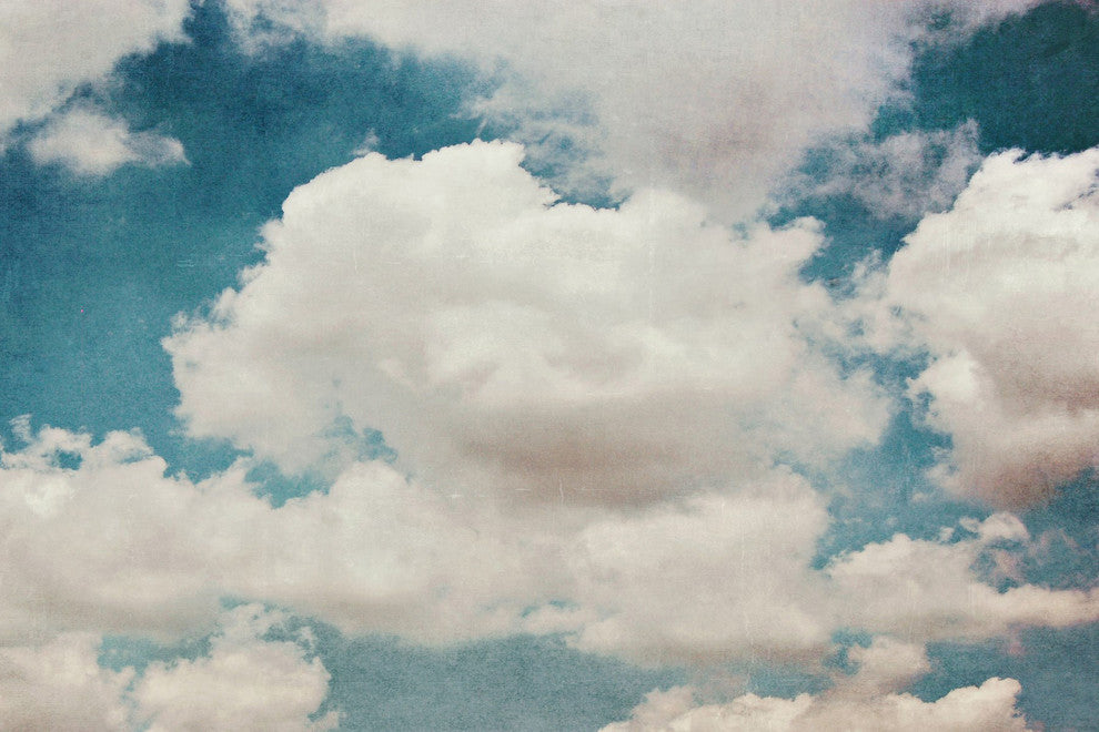 Marmont Hill, "Clouds" Painting Print on Wrapped Canvas, 36x24