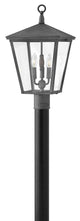 Hinkley Trellis Medium Post Top Or Pier Mount Lantern, Aged Zinc