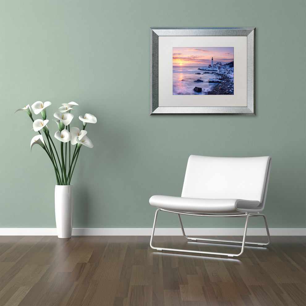 Michael Blanchette Photography 'Winter Lights' Matted Framed Art, 14x11