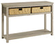 48" Mission Storage Entry Table -Driftwood