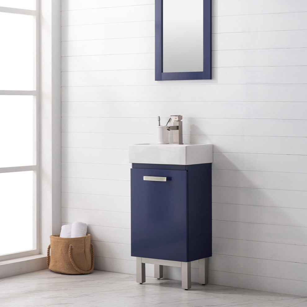 Stella Modern Blue 16.5" Single Sink Vanity